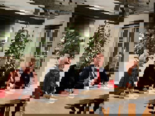 Ondertekening principeakkoord